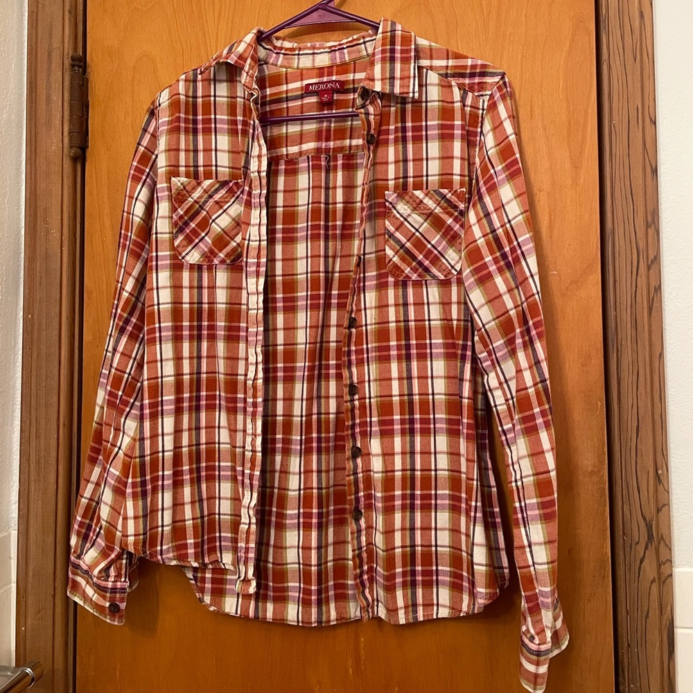 Merona Plaid button-down.